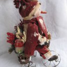 Primitive Snowman Doll Out For a Ride On His Tricycle E-Pattern