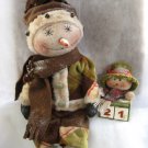 Primitive Snowman Doll Count Down To Christmas E-Pattern