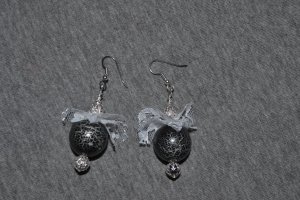 Lace and Bead Earrings