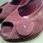 Louis Vuitton Suede Peep-Toe Pumps