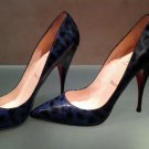 Christian Louboutin Leather Leopard Print Pumps