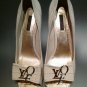 Louis Vuitton Canvas Open-Toe Heels