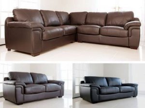 Jasmine Three & Two full leather suite