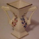 LOVELY VINTAGE PORCELAIN DOUBLE HANDLED VASE LOVELY VINTAGE PORCELAIN DOUBLE HANDLED VASE