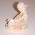 BRAND NEW CHARMING LITTLE BOY & PUPPY DOG FIGURINE BRAND NEW CHARMING LITTLE BOY & PUPPY DOG FIGURINE