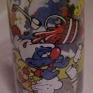 1983 SMURF  PROMO CARTOON GLASS CLUMSY SMURF