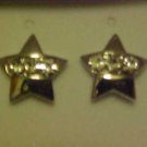 NEW IN GIFT BOX SILVER RHINESTONE STAR PIERCED EARRINGS NEW IN GIFT BOX SILVER RHINESTONE STAR PIERCED EARRINGS
