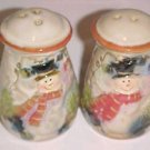 NEW CHRISTMAS SNOWMAN SNOWMEN SALT & PEPPER SHAKERS