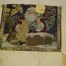 BRAND NEW CHRISTMAS SANTA CLAUS TASSELED WALL TAPESTRY