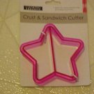 NEW PINK STAR SHAPED CRUST & SANDWICH CUTTER UTENSIL