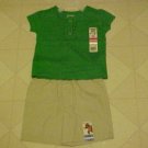 NEW GARANIMALS 24 MO OUTFIT GREEN T-SHIRT KHAKI SHORTS NEW GARANIMALS 24 MO OUTFIT GREEN T-SHIRT KHAKI SHORTS