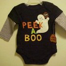 NEW UNISEX PEEK A BOO GHOST SZ 0-3 MO ROMPER CREEPER NEW UNISEX PEEK A BOO GHOST SZ 0-3 MO ROMPER CREEPER