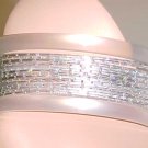 NEW 10 WHITE & GOLD SPARKLY METAL BANGLE BRACELETS NEW 10 WHITE & GOLD SPARKLY METAL BANGLE BRACELETS