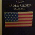 NEW FADED GLORY RED WHITE BLUE AMERICAN FLAG PIN BROOCH