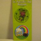 NEW 2 ST PATRICKS DAY PINBACK BUTTONS 100% POT O GOLD NEW 2 ST PATRICKS DAY PINBACK BUTTONS 100% POT O GOLD
