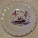 PORCELAIN QUEEN MARY LONG BEACH CA ASHTRAY TOBACCIANA