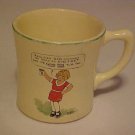 FABULOUS 1930 OVALTINE ORPHAN ANNIE ADVERTISING CUP CUP