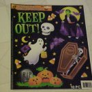 BRAND NEW 10 PC SCARY HALLOWEEN VAMPIRE COFFIN GHOST SKULL STATIC WINDOW CLINGS