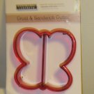 BRAND NEW RED BUTTERFLY SHAPED CRUST & SANDWICH CUTTER KITCHEN UTENSIL