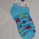 BRAND NEW COLORFUL BUTTERFLY & FLOWERS DESIGN BLUE CHILDRENS SOCKS SIZE 6-8 BRAND NEW COLORFUL BUTTERFLY & FLOWERS DESIGN BLUE CHILDRENS SOCKS SIZE 6-8