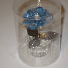 LOVELY BRAND NEW LUCITE BLUE FLOWER IN FLOWERPOT FIGURINE LOVELY BRAND NEW LUCITE BLUE FLOWER IN FLOWERPOT FIGURINE