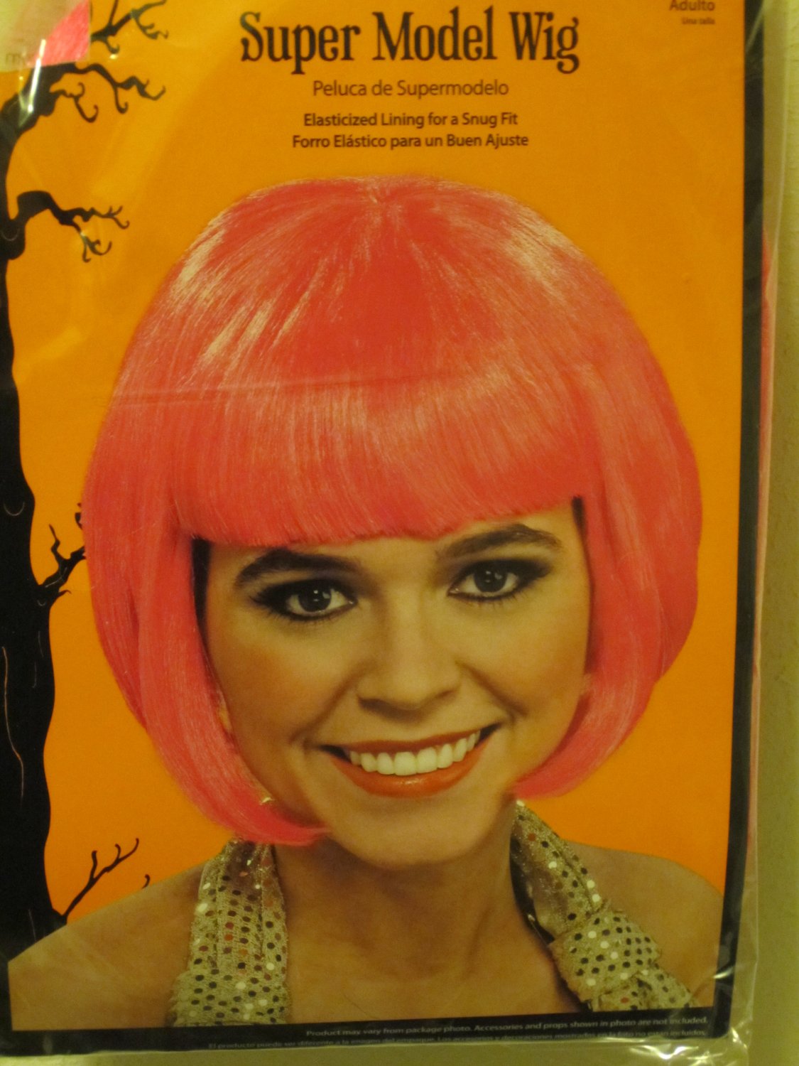 New Adult Short Pink Hair Halloween Costume Glamour Celebrity Super