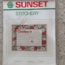 1982 Sunset Stitchery Kit Christmas Is Cheryl Harness 14"X18" Sealed Needlepoint