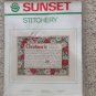 1982 Sunset Stitchery Kit Christmas Is Cheryl Harness 14"X18" Sealed Needlepoint
