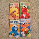 Learning Board Books New Set of 4 Sesame Street Elmo & Friends Zoo Bed Bath Body