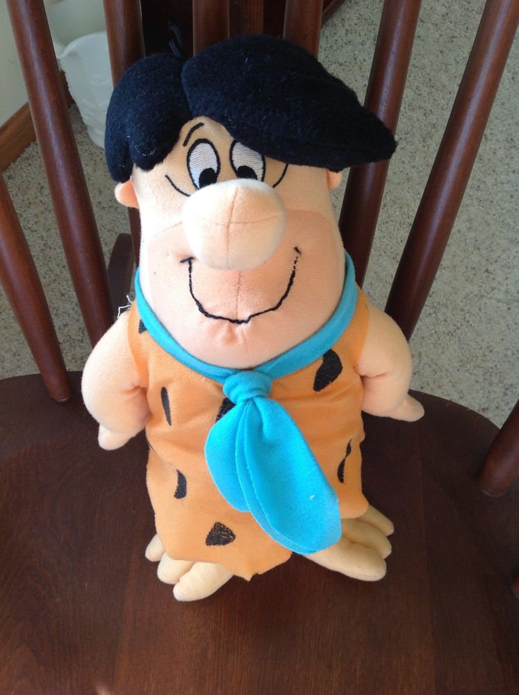 Hanna Barbera Mattel Fred Flintstone Vinyl Plush 12 D