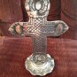 Silver Metal Crucifix Jesus Christ Corpus Figurine Christianity Faith Religion