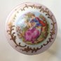 Trinket Box Porcelain Hinged Lid Victorian Lovers Parma by AAI Japan Vintage