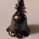 Bell Christmas Pine Tree Silver Silverplated India Cutout Decoration Bell Christmas Pine Tree Silver Silverplated India Cutout Decoration