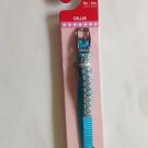 New Dog Pet Collar Turquoise Rhinestone Nylon Small Breeds 12" Poodle Terrier New Dog Pet Collar Turquoise Rhinestone Nylon Small Breeds 12" Poodle Terrier