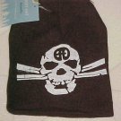 Brand New Unisex Dark Brown Goth Skull & Crossbones Knit Hat Cap