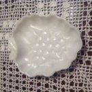 Vintage Mid Century Hazel Atlas Milk Glass Grape Pattern Candy Relish Dish Bowl