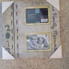 2012 Our Family Memories 11" Hanging Scrapbook Photo Frame 2 Openings 3.5" x 5" 2012 Our Family Memories 11" Hanging Scrapbook Photo Frame 2 Openings 3.5" x 5"