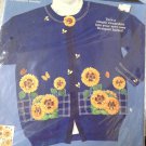 Dimensions FashionArt Craft Kit 80082 No Sew Applique Sunny Sunflowers 1993 Dimensions FashionArt Craft Kit 80082 No Sew Applique Sunny Sunflowers 1993