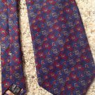 100% Silk Neck Tie Geoffrey Beene Blue Red Green Gold Purple White Italy 100% Silk Neck Tie Geoffrey Beene Blue Red Green Gold Purple White Italy