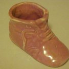 Vintage Mid Century Pink Baby Infant Girl Shoe Figurine Pottery Planter Pot
