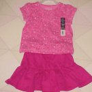New Toddler Girls Outfit Faded Glory Size 24 Month Pink Flowered Top & Skirt New Toddler Girls Outfit Faded Glory Size 24 Month Pink Flowered Top & Skirt