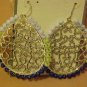 New Pierced Earrings Silver Tone Beaded Dream Catcher Dangle Dangling Jewelry