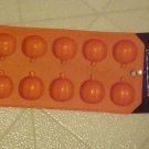 Ice Cube Tray Silicone Orange Pumpkin Shaped Cubes Thanksgiving Halloween New Ice Cube Tray Silicone Orange Pumpkin Shaped Cubes Thanksgiving Halloween New