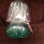 Miniature Oil Lantern Lamp Light Farms Plastic Green Beads Shade Petite X-mas