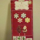 New Wilton Candy Mold Set Christmas Santa Claus Snowflakes Molds Cookies Treats