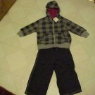 New Toddler Childs Outfit Size 18 Month Gray Plaid Hoodie Hooded Jacket & Pants New Toddler Childs Outfit Size 18 Month Gray Plaid Hoodie Hooded Jacket & Pants