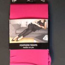 New Ladies Fashion Tights Hosiery Fuscia Pink Berry Opaque To Waist George Sz 2