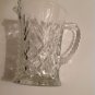Mid Century Pitcher Kitchen Table Glassware Clear Glass 1950s Milk Diamond Bars