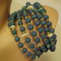 New Wrap Bracelet Beaded Turquoise Blue Glass & Plastic Beads Jewelry