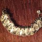Bracelet Silver Chain Large Clear Pink Faceted Beads Costume Jewelry Bling